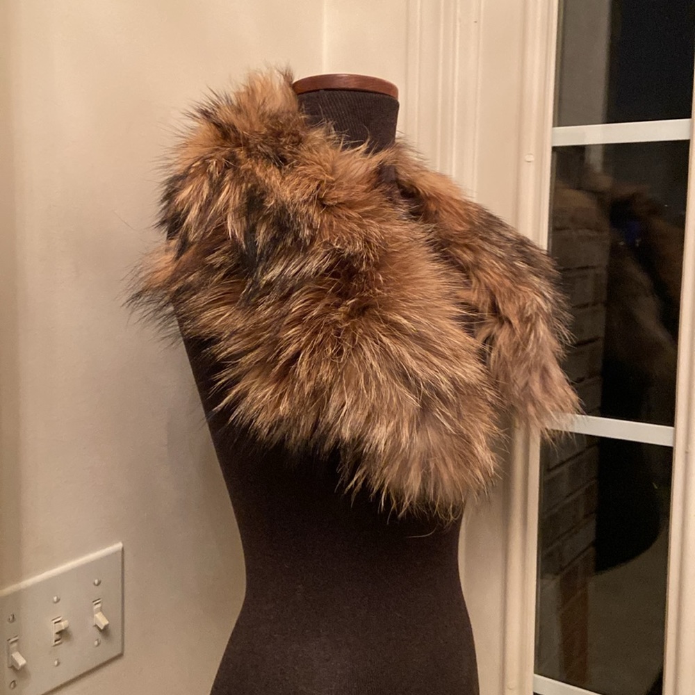Raccoon Fur Collar #63 - Picture 4 of 12